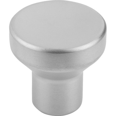 Kipp Mushroom Knob Size:9 D=M02, D1=14, Stainless Steel Blasted K0250.2902